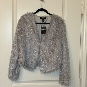 Sparkly Shag Cardigan